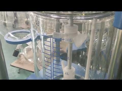 304ステンレス鋼ラボガラス反応器、ガラス圧力反応器ミニ単層