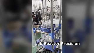 製薬研究室用精密ガラス反応器
